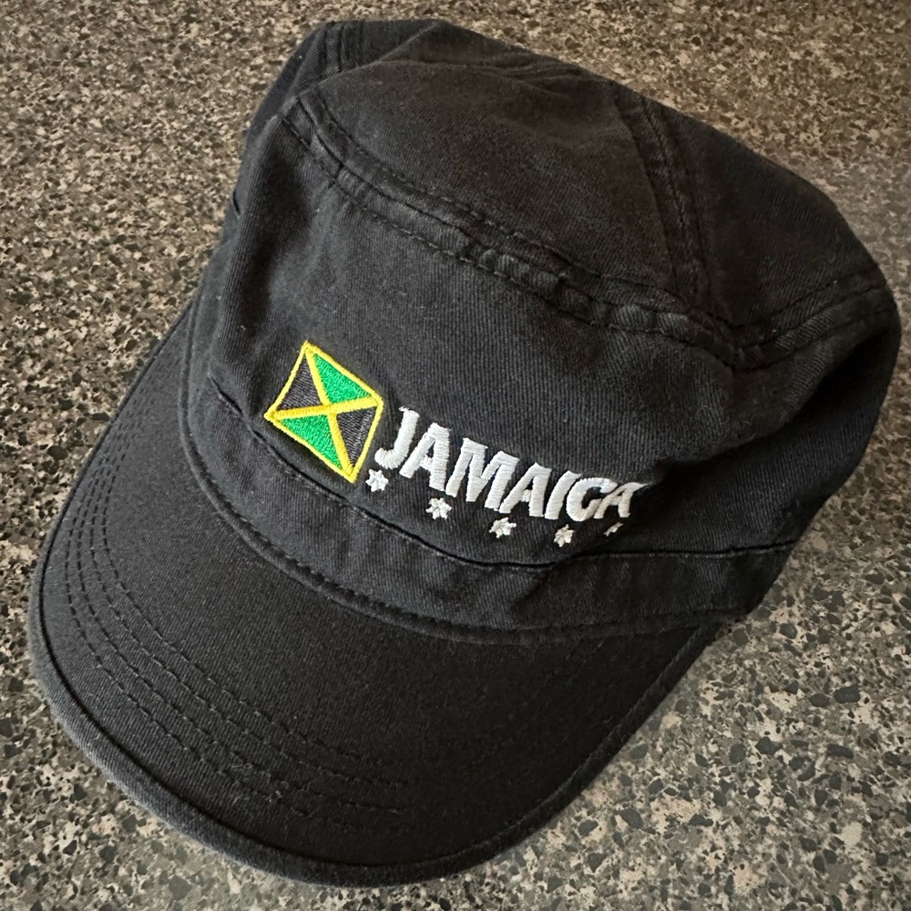 Black Jamaica Embroidered Cap - Picture 1 of 6